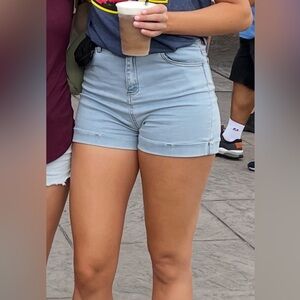 Valija Light Wash Denim Women's Shorts